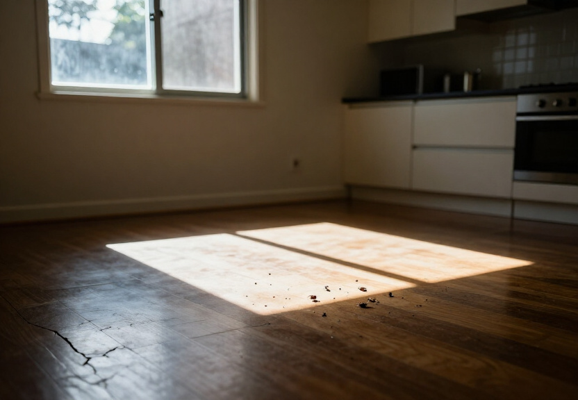 Termite damage in a Liverpool home before treatment
